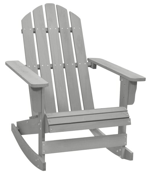 VidaXL Vrtna stolica za ljuljanje drvena siva