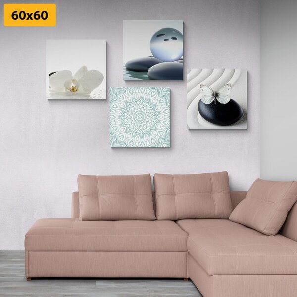 Set slika Feng Shui u nježnim tonovima