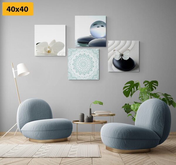 Set slika Feng Shui u nježnim tonovima