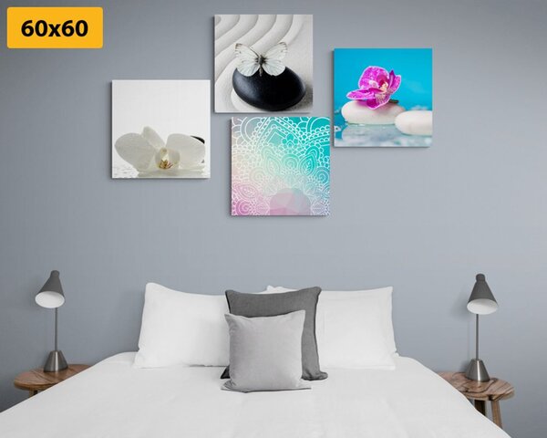 Set slika Feng Shui u zanimljivoj kombinaciji boja