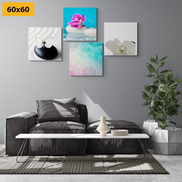 Set slika Feng Shui u zanimljivoj kombinaciji boja