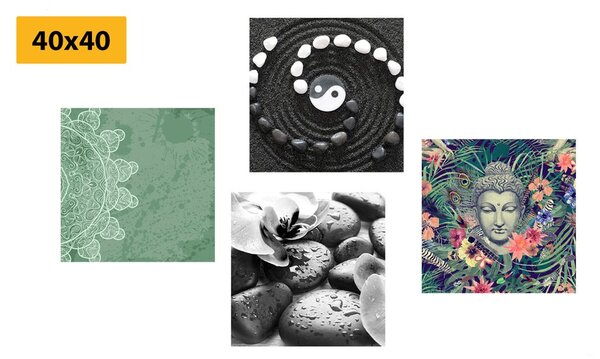 Set slika Feng Shui u neobičnoj kombinaciji