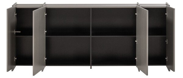 Siva komoda u dekoru jasena 200x85x44 cm Brock – WOOOD