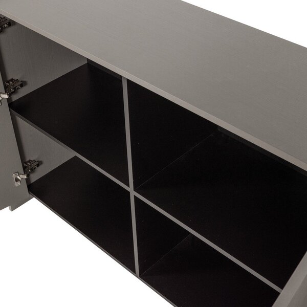 Siva komoda u dekoru jasena 200x85x44 cm Brock – WOOOD