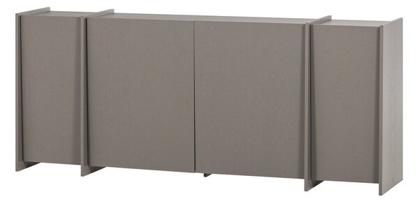 Siva komoda u dekoru jasena 200x85x44 cm Brock – WOOOD