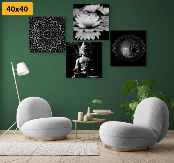 Set slika mirni Buddha