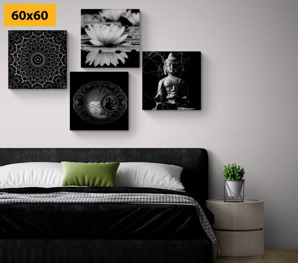 Set slika mirni Buddha