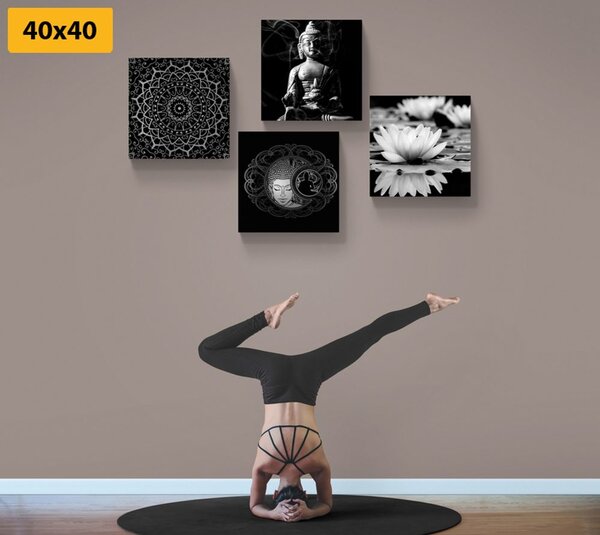 Set slika mirni Buddha