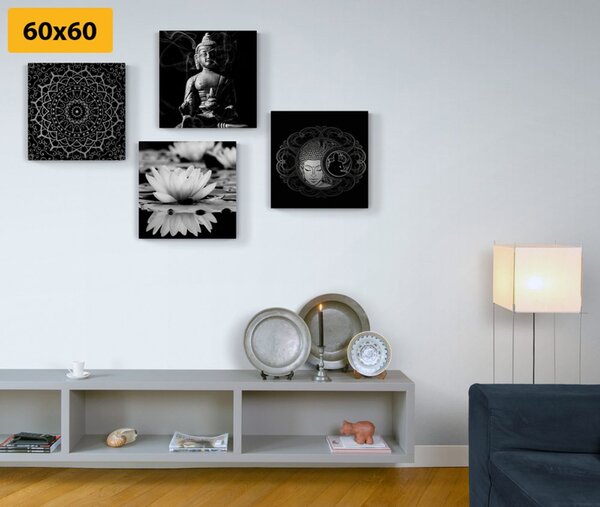 Set slika mirni Buddha