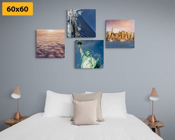 Set slika New York u jedinstvenim bojama