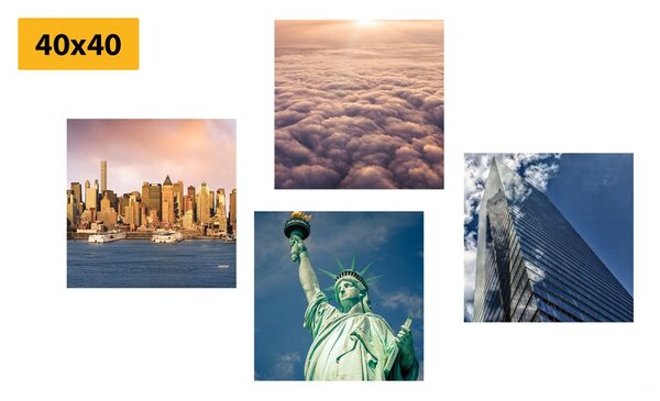 Set slika New York u jedinstvenim bojama