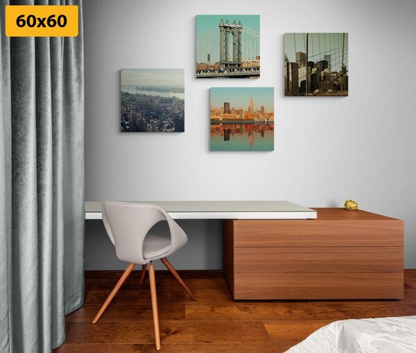 Set slika pogled na grad New York