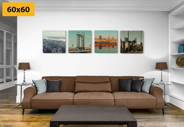 Set slika pogled na grad New York