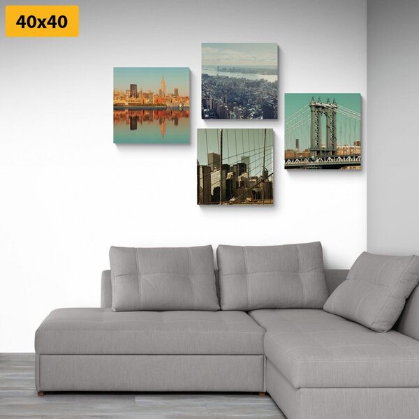 Set slika pogled na grad New York