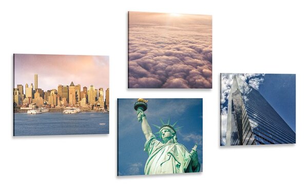 Set slika New York u jedinstvenim bojama