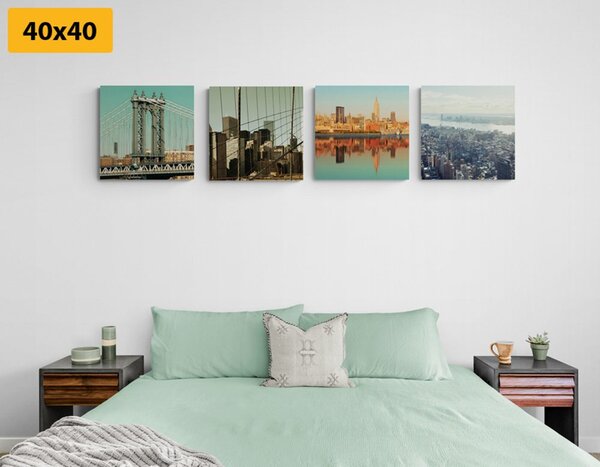 Set slika pogled na grad New York