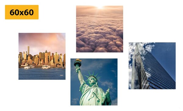 Set slika New York u jedinstvenim bojama