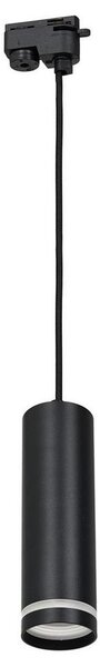 Luster na sajli za tračni sustav PIPE 1xGU10/25W/230V crna