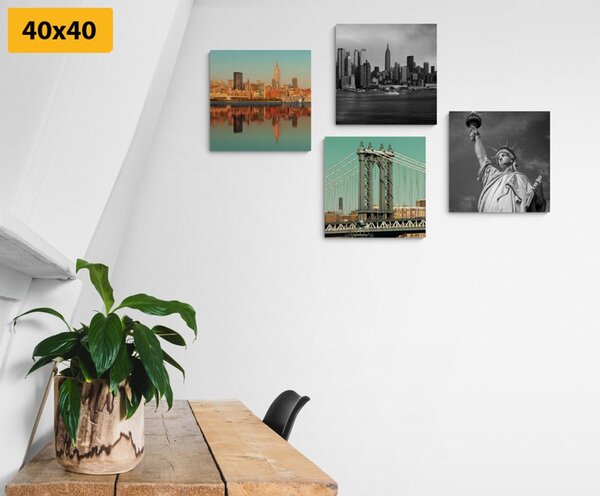 Set slika zanimljiva kombinacija grada New Yorka