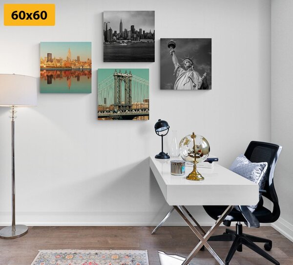 Set slika zanimljiva kombinacija grada New Yorka