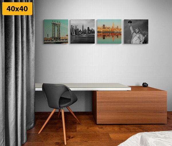 Set slika zanimljiva kombinacija grada New Yorka