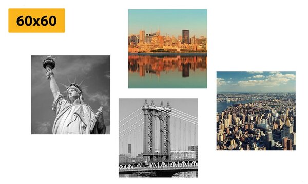 Set slika New York u zanimljivom dizajnu