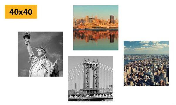 Set slika New York u zanimljivom dizajnu