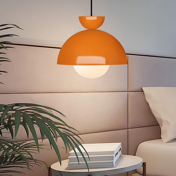 Narančasta viseća svjetiljka s metalnim sjenilom ø 25 cm Arta – Opviq lights
