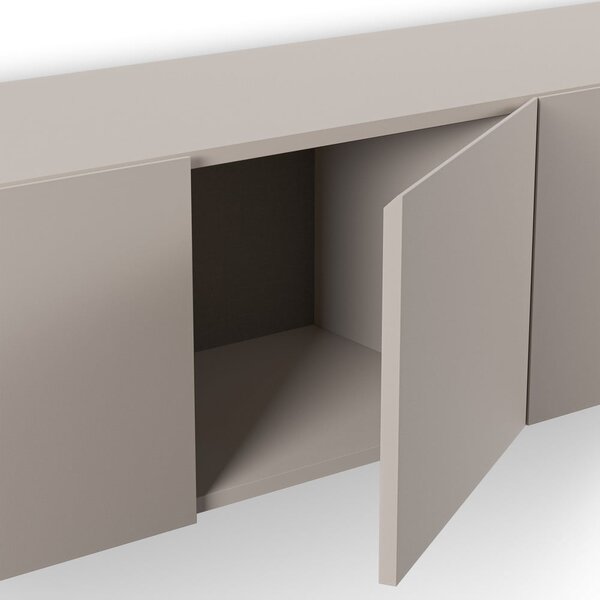 Krem TV komoda 180x38x35 cm Daroca – Marckeric