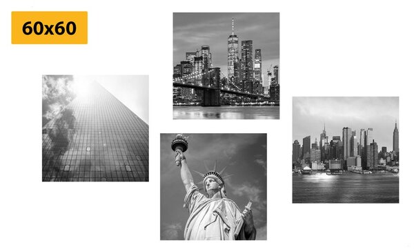 Set slika crno-bijeli New York