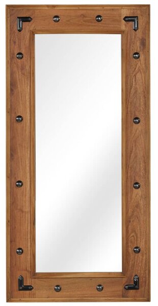 VidaXL Ogledalo od masivnog bagremovog drva 50 x 110 cm