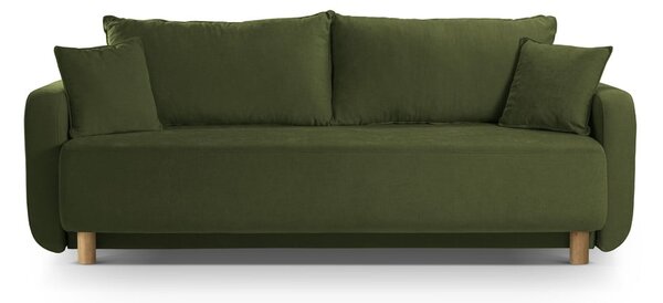 Zelena sklopiva/s prostorom za odlaganje sofa 231 cm Elen – Micadoni