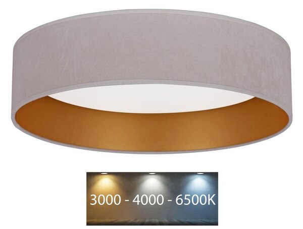 Brilagi - LED Stropna svjetiljka VELVET LED/24W/230V 3000/4000/6400K krem/zlatna