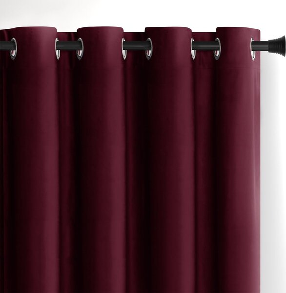 Bordo zavjesa za djelomično zamračenje od samta 140x245 cm Eyelets – Restilo