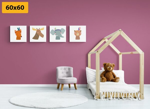 Set slika životinjski indijanci