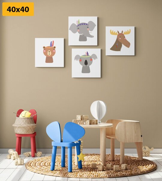 Set slika slatke životinje