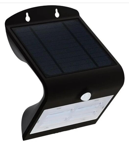 LED Solarna zidna svjetiljka sa senzorom LED/3W/3,7V 3000/4000K IP65 crna