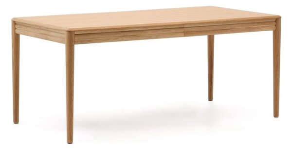 Proširiv blagovaonski stol s dodatnom pločom u dekoru hrasta 90x160 cm Lenon – Kave Home