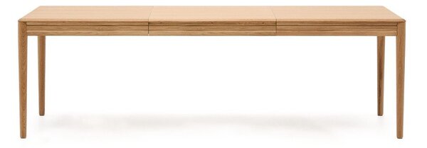 Proširiv blagovaonski stol s dodatnom pločom u dekoru hrasta 90x160 cm Lenon – Kave Home