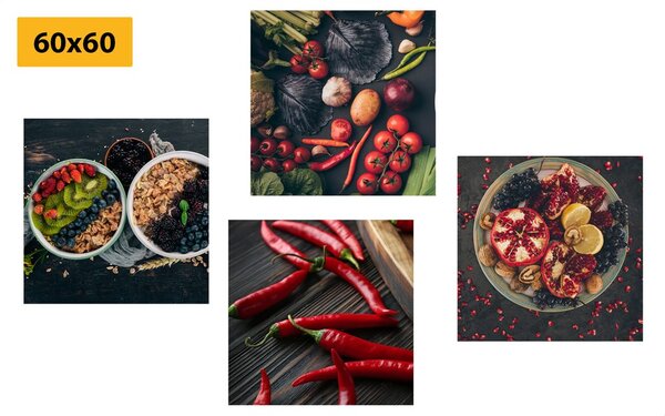 Set slika delikatesni zalogaji