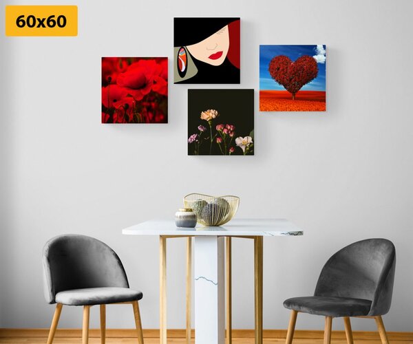 Set slika elegantna dama