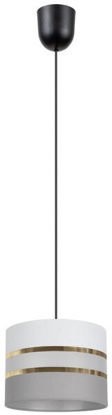 Luster na sajli CORAL 1xE27/60W/230V pr. 20 cm bijela/siva