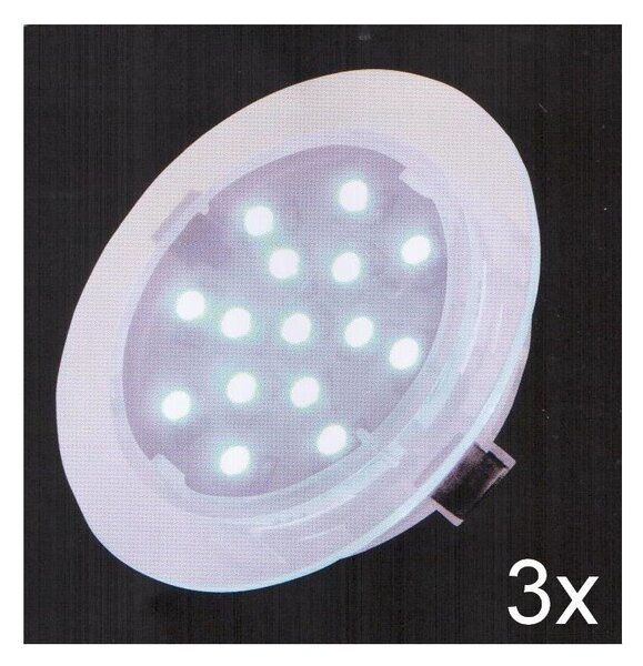 Fulgur 21072 - SET 3x LED Ugradbena svjetiljka ELESPOT 1xLED/0,7W/230V IP44