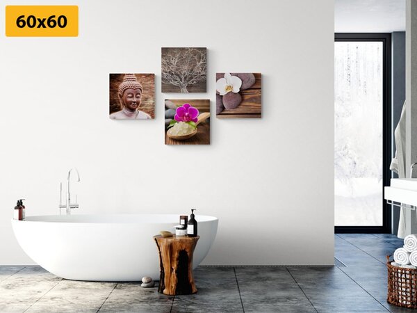 Set slika Feng Shui u prirodnom dizajnu