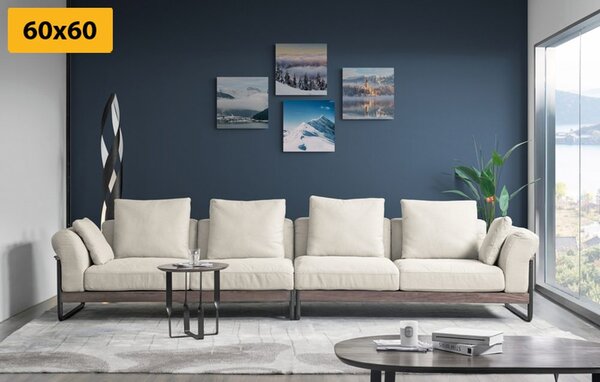 Set slika snježne planine