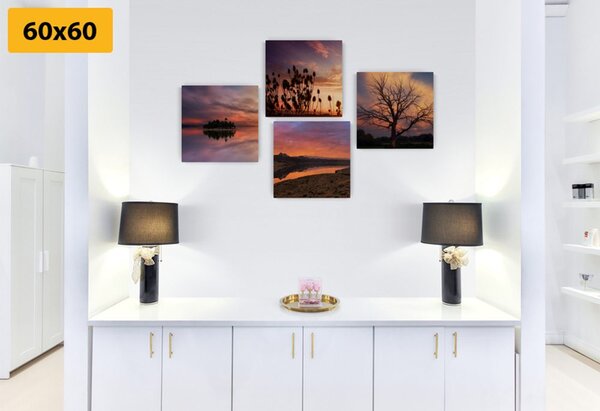 Set slika priroda puna romantičnih boja