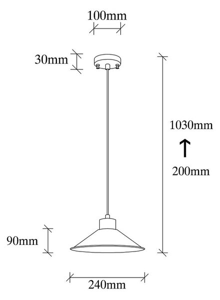 Tirkizna/u prirodnoj boji viseća svjetiljka s metalnim sjenilom ø 24 cm Manavgat – Opviq lights