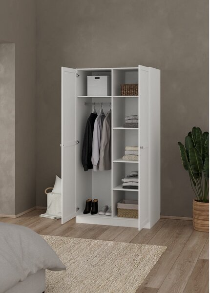 Bijeli ormar 99x200x62 cm Billund – Tvilum