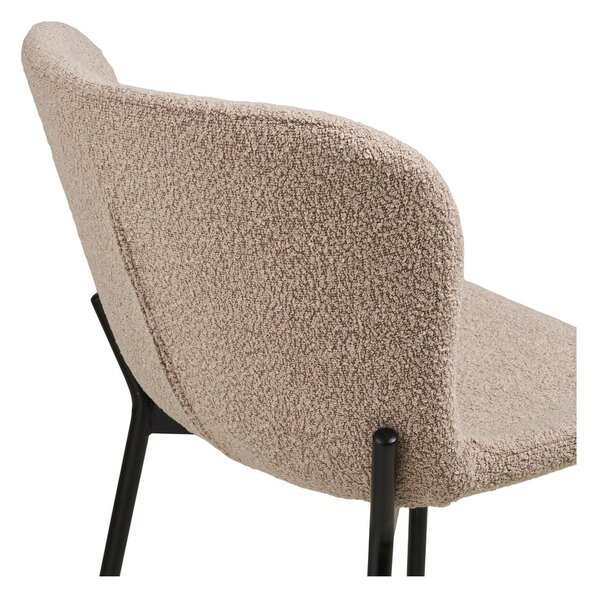 Bež podstavljena barska stolica (visine sjedala 65 cm) Maceda – House Nordic