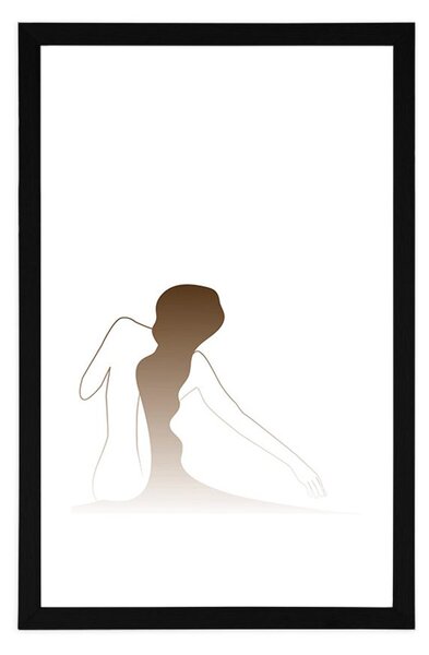 Plakat s paspartuom tajna ženskog tijela